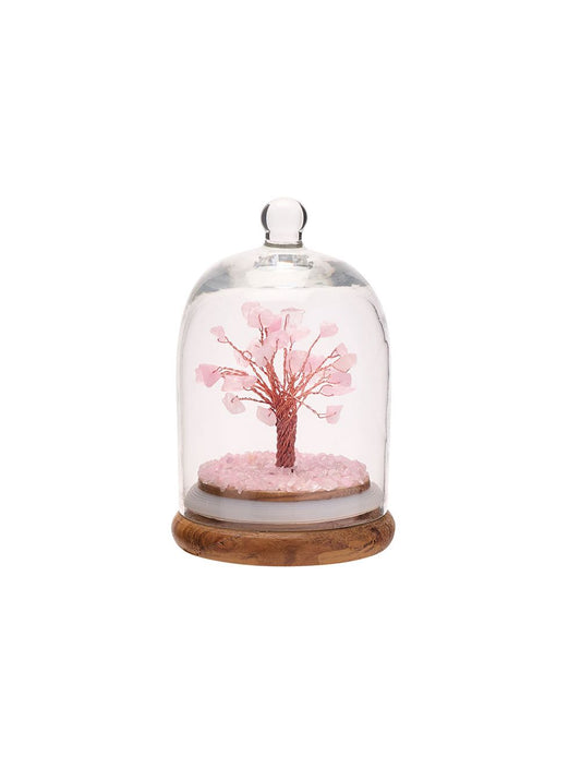 Gemstone Dome Tree - Rose Quartz