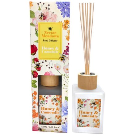 Nectar Meadows Honey & Chamomile 100ml Reed Diffuser