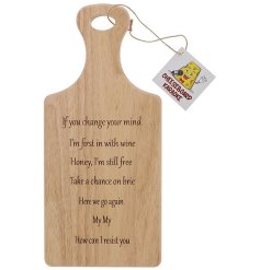 Karaoke Cheese Board "if you Change your Mind "
