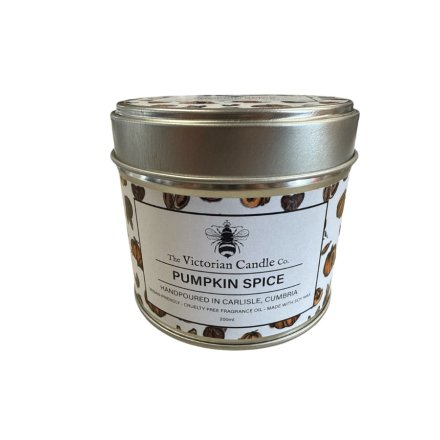 Pumpkin Spice 200ml Scented Tin Candle