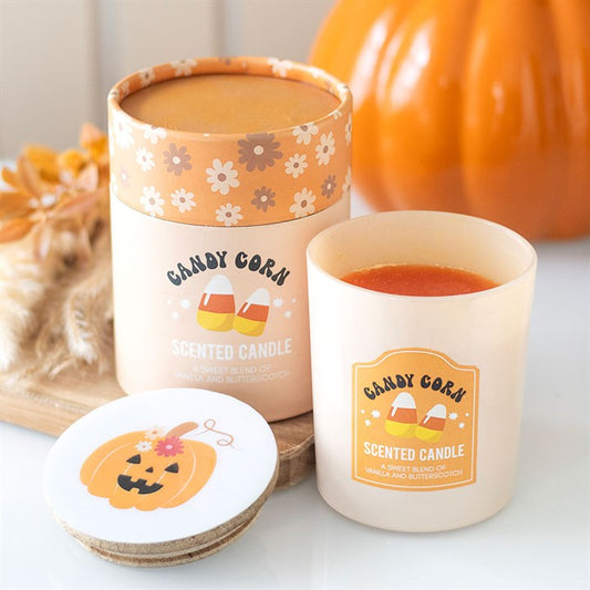 Candy Corn Vanilla and Butterscotch Candle I'm New