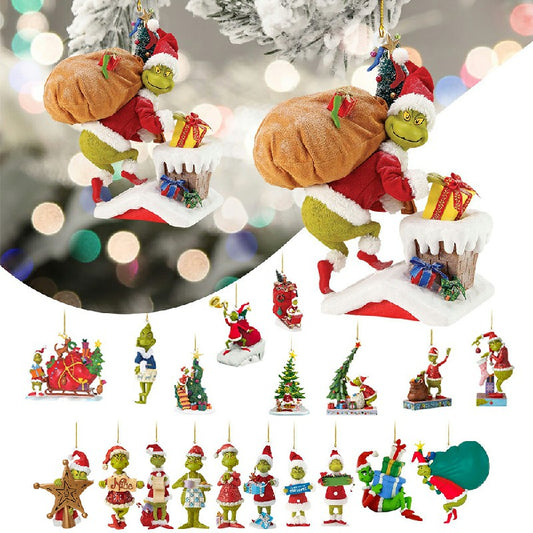 20 pcs Merry Christmas Ornament Xmas Tree Hanging Figure Decoration Pendants