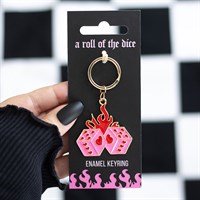 Burning Heart Keyring