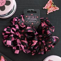 Set of 2 Rebel Butterfly and Checkerboard Hair