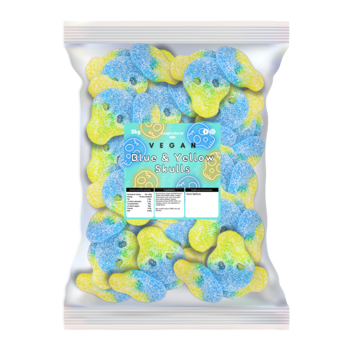 Candycrave Vegan Blue and Yellow Skulls 2kg