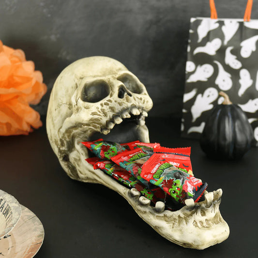 Horror Skull Candy Tray Halloween Party Decoration Sweet Holder