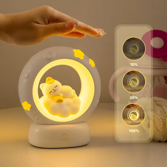 Rechargeable Children Nightlight Cat,