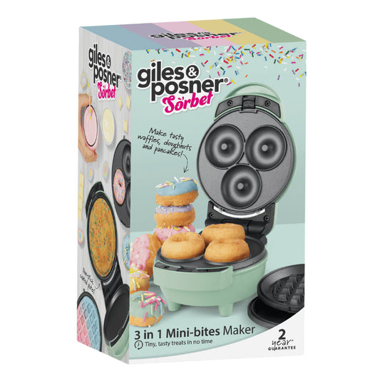 Giles & Posner 3 in 1 Mini-Bites Maker - 400W