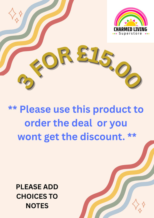 3 for 15.00