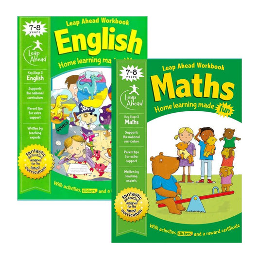Leap Ahead English/Maths Activity Book 7-8 Years